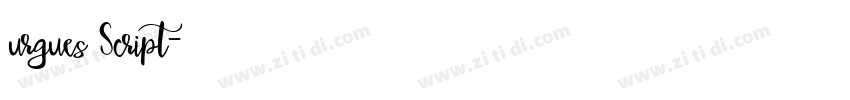 urgues Script字体转换
